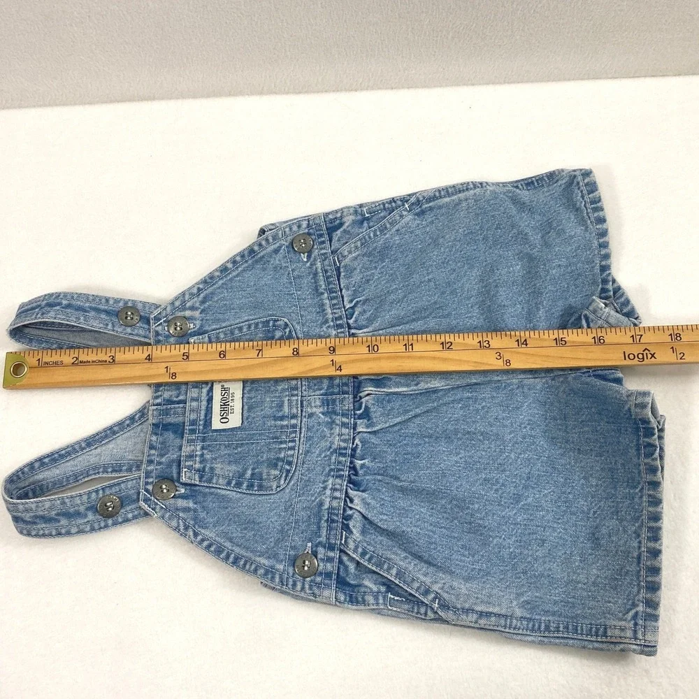 OshKosh Bundle Baby 6-9M Denim Overall Shorts  Vtg Baby 3-6 Month Overalls Pants